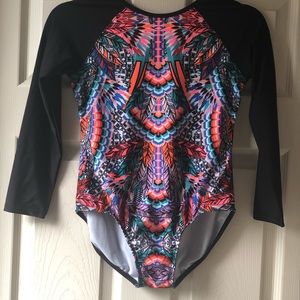 Girls large one piece bathing suit